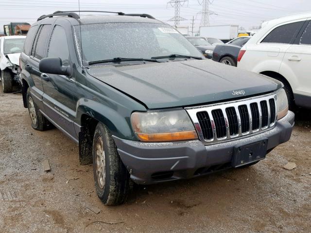 1J4GW48S41C592023 - 2001 JEEP GRAND CHER GREEN photo 1