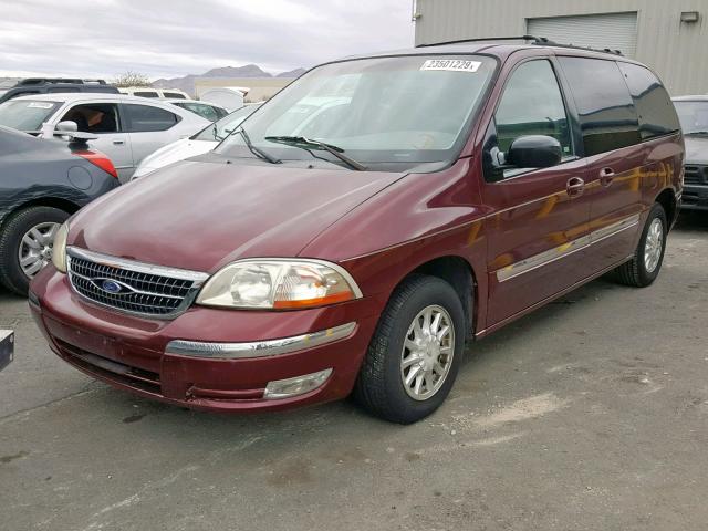 2FMDA5345YBA39280 - 2000 FORD WINDSTAR S BURGUNDY photo 2