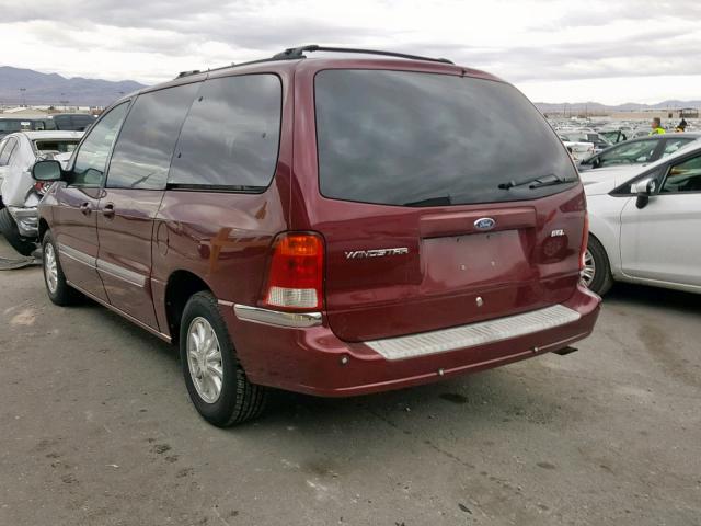 2FMDA5345YBA39280 - 2000 FORD WINDSTAR S BURGUNDY photo 3