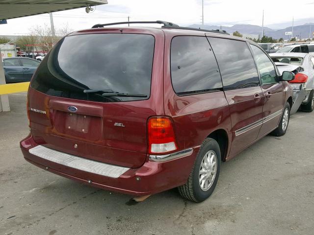 2FMDA5345YBA39280 - 2000 FORD WINDSTAR S BURGUNDY photo 4