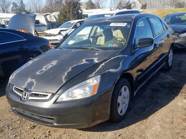 1HGCM55455A168729 - 2005 HONDA ACCORD LX BLACK photo 2