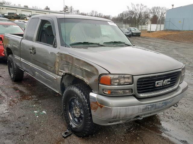 2GTEK19T921327183 - 2002 GMC NEW SIERRA GRAY photo 1