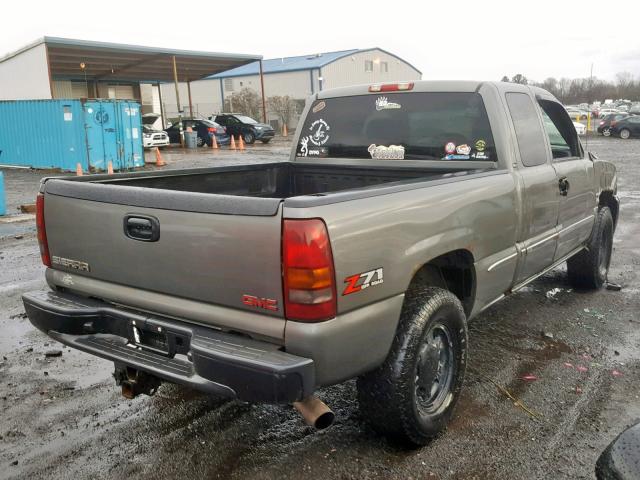 2GTEK19T921327183 - 2002 GMC NEW SIERRA GRAY photo 4