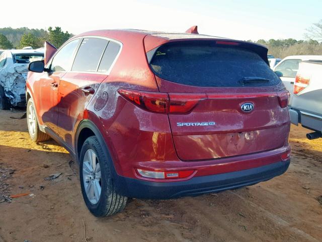 KNDPM3AC0J7459020 - 2018 KIA SPORTAGE L RED photo 3