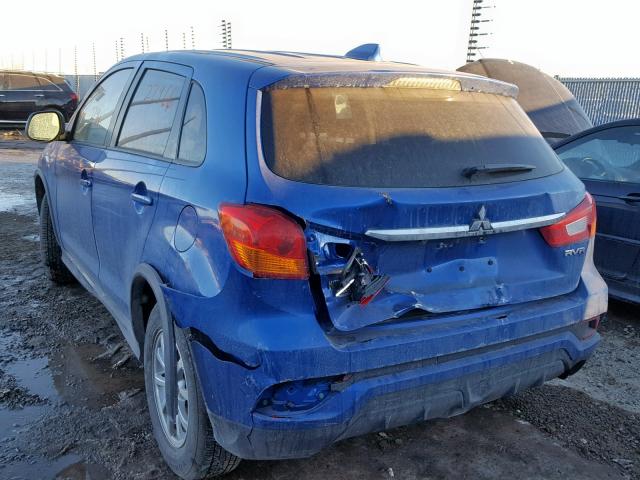 JA4AJ3AU1JU601426 - 2018 MITSUBISHI RVR SE BLUE photo 3