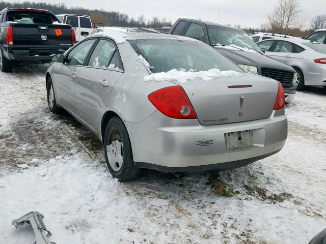 1G2ZF57B384187804 - 2008 PONTIAC G6 VALUE L SILVER photo 3