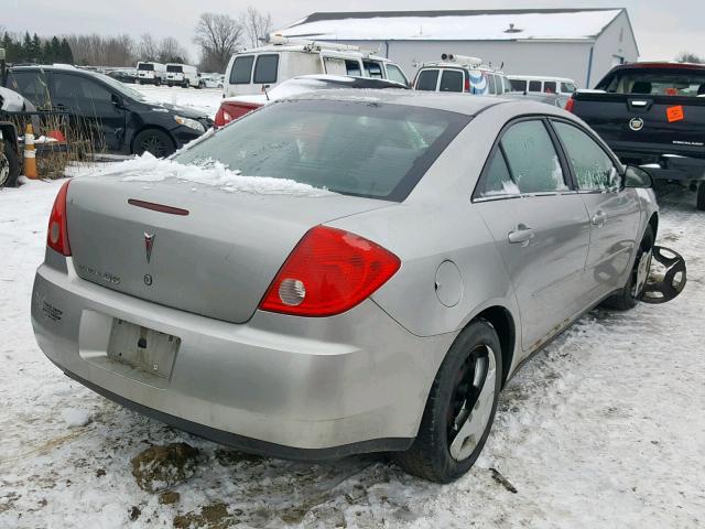 1G2ZF57B384187804 - 2008 PONTIAC G6 VALUE L SILVER photo 4