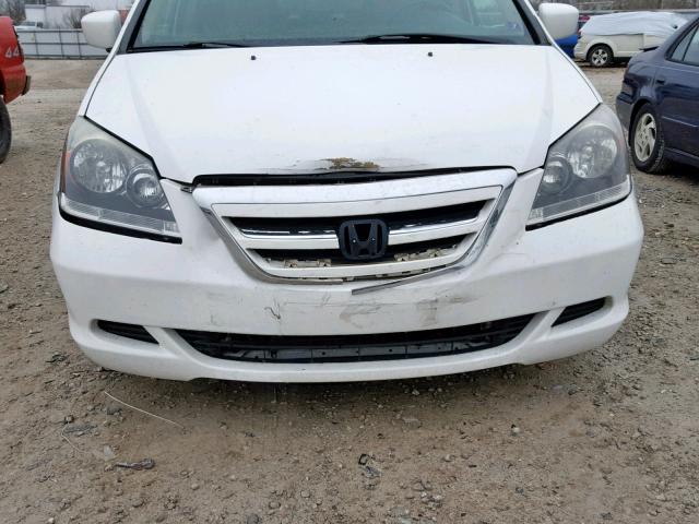 5FNRL38687B443338 - 2007 HONDA ODYSSEY EX WHITE photo 9