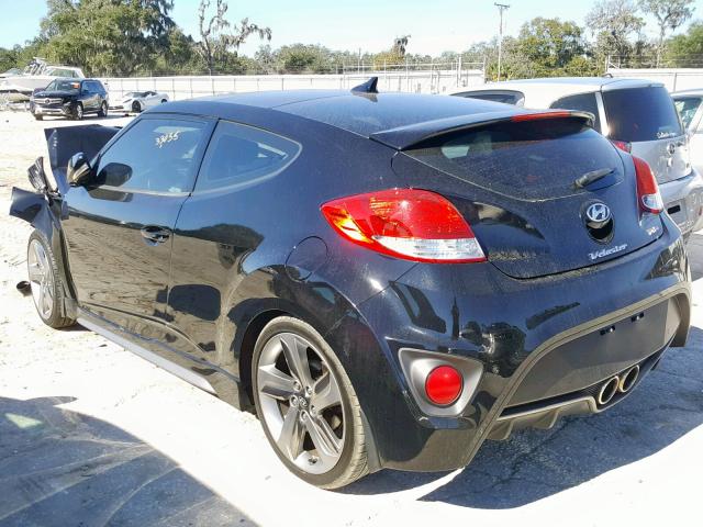 KMHTC6AE3FU229254 - 2015 HYUNDAI VELOSTER T BLACK photo 3