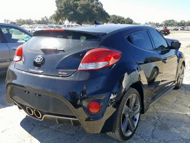 KMHTC6AE3FU229254 - 2015 HYUNDAI VELOSTER T BLACK photo 4