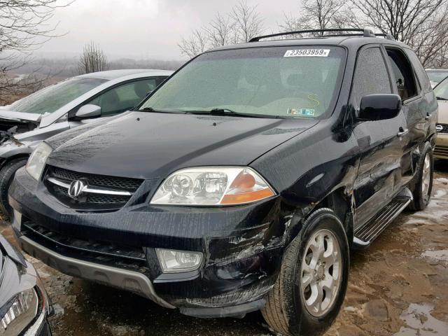 2HNYD18662H536644 - 2002 ACURA MDX TOURIN BLACK photo 2