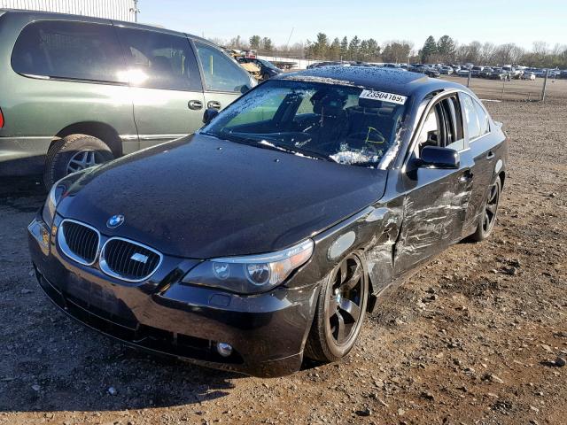 WBANA53575B861806 - 2005 BMW 525 I BLACK photo 2