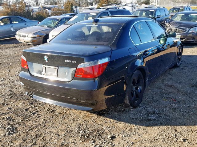 WBANA53575B861806 - 2005 BMW 525 I BLACK photo 4