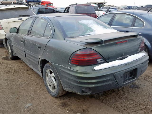 1G2NF52E4YC516967 - 2000 PONTIAC GRAND AM S GREEN photo 3