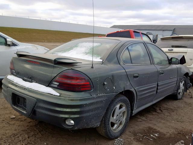 1G2NF52E4YC516967 - 2000 PONTIAC GRAND AM S GREEN photo 4