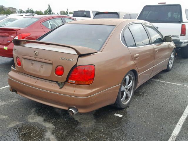 JT8BL69S010004041 - 2001 LEXUS GS 430 BROWN photo 4