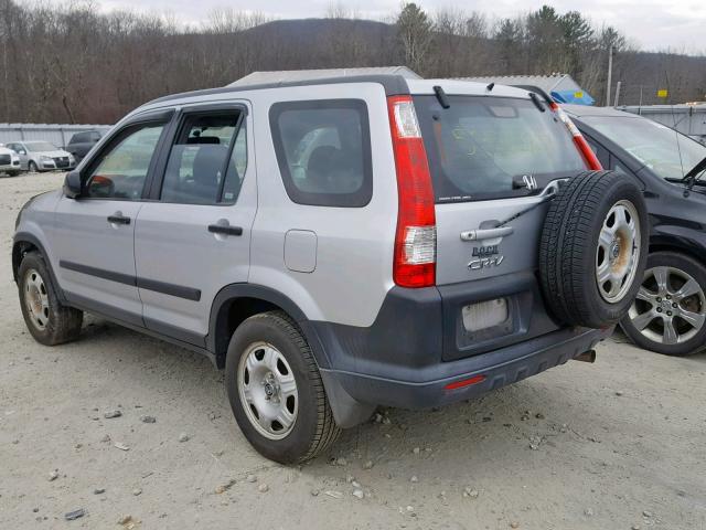 SHSRD78546U419704 - 2006 HONDA CR-V LX SILVER photo 3