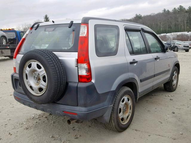 SHSRD78546U419704 - 2006 HONDA CR-V LX SILVER photo 4