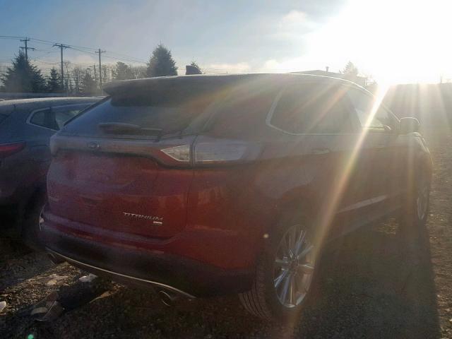 2FMPK4K81HBC40005 - 2017 FORD EDGE TITAN RED photo 4