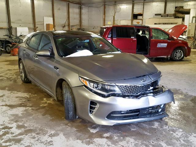 5XXGV4L22GG109962 - 2016 KIA OPTIMA SXL GRAY photo 1