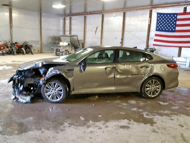 5XXGV4L22GG109962 - 2016 KIA OPTIMA SXL GRAY photo 10