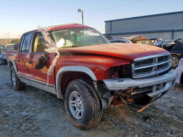 1B7HG48NX2S585019 - 2002 DODGE DAKOTA QUA RED photo 1