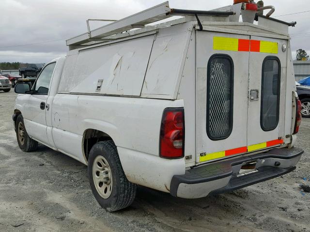 1GCEC14X37Z149390 - 2007 CHEVROLET SILVERADO WHITE photo 3