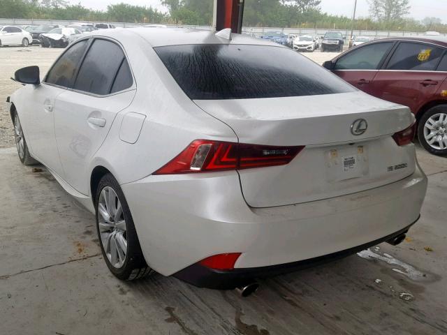 JTHBA1D21G5030062 - 2016 LEXUS IS 200T WHITE photo 3