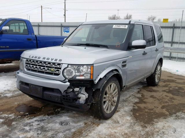 SALAK2D42AA546603 - 2010 LAND ROVER LR4 HSE LU SILVER photo 2