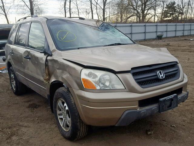 5FNYF185X5B012740 - 2005 HONDA PILOT EXL GOLD photo 1