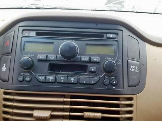 5FNYF185X5B012740 - 2005 HONDA PILOT EXL GOLD photo 9