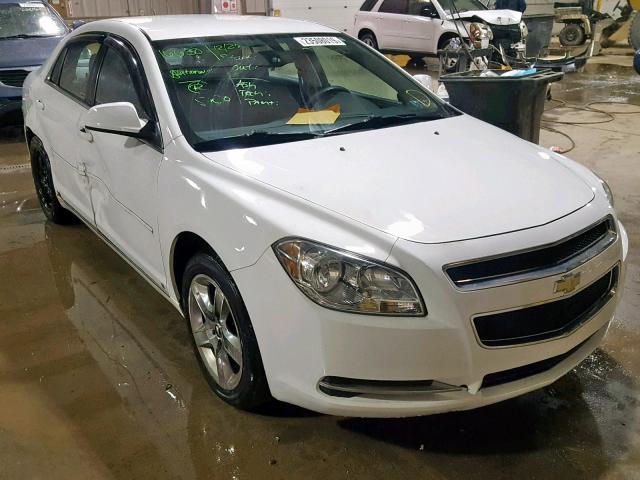 1G1ZH57B594176416 - 2009 CHEVROLET MALIBU 1LT WHITE photo 1