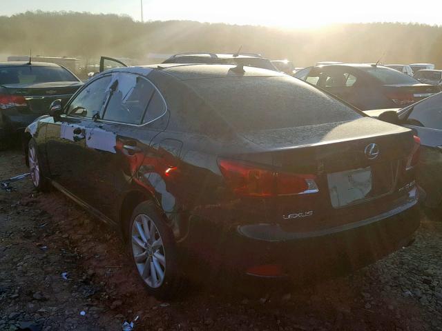 JTHCK262492031876 - 2009 LEXUS IS 250 BLACK photo 3