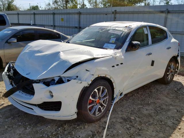 ZN661XUA2KX325437 - 2019 MASERATI LEVANTE WHITE photo 2