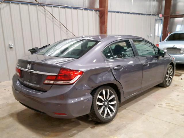 19XFB2F94EE030980 - 2014 HONDA CIVIC EXL GRAY photo 4