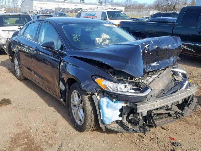 1FA6P0H78E5402470 - 2014 FORD FUSION SE BLACK photo 1