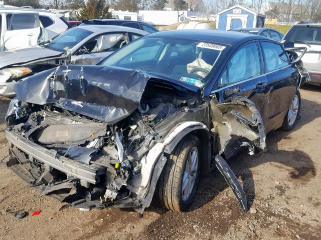 1FA6P0H78E5402470 - 2014 FORD FUSION SE BLACK photo 2