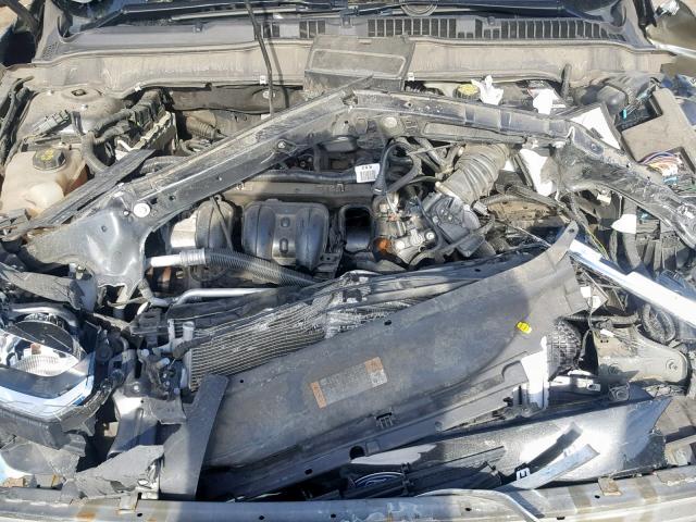 1FA6P0H78E5402470 - 2014 FORD FUSION SE BLACK photo 7