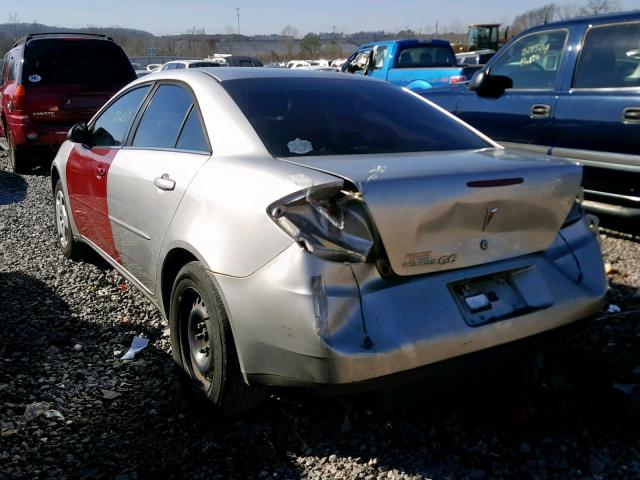 1G2ZF55B664255013 - 2006 PONTIAC G6 SE SILVER photo 3