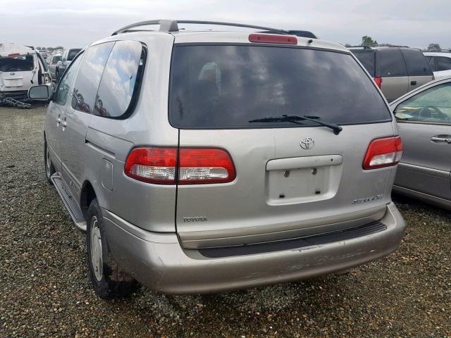 4T3ZF13CX3U549710 - 2003 TOYOTA SIENNA LE SILVER photo 3