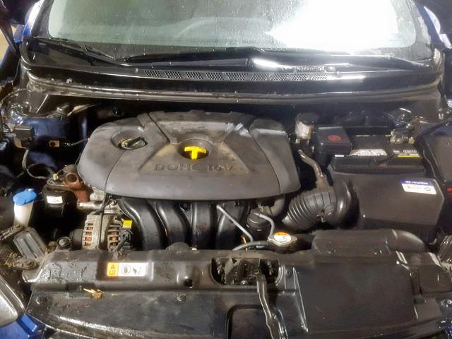 KMHDH4AE7DU636100 - 2013 HYUNDAI ELANTRA GL 蓝色 照片 7