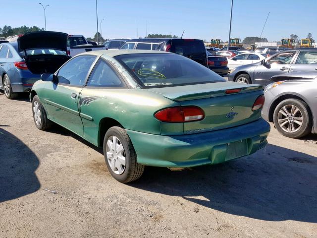 1G1JC1246X7197056 - 1999 CHEVROLET CAVALIER B GREEN photo 3