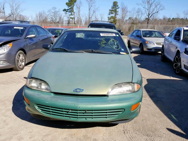 1G1JC1246X7197056 - 1999 CHEVROLET CAVALIER B GREEN photo 9