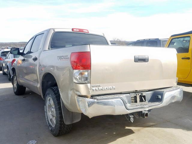 5TFEV54168X051934 - 2008 TOYOTA TUNDRA CRE GOLD photo 3