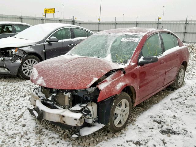 1G8AJ55F47Z120802 - 2007 SATURN ION LEVEL RED photo 2