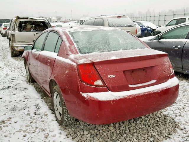 1G8AJ55F47Z120802 - 2007 SATURN ION LEVEL RED photo 3