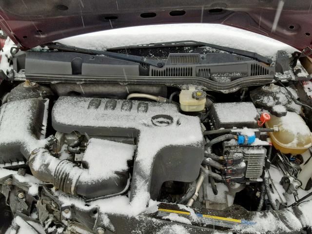 1G8AJ55F47Z120802 - 2007 SATURN ION LEVEL RED photo 7