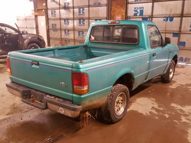 1FTCR10A9RPB54308 - 1994 FORD RANGER TEAL photo 4