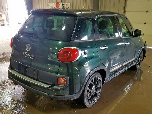 ZFBCFADH3FZ036662 - 2015 FIAT 500L TREKK GREEN photo 4