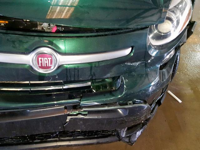 ZFBCFADH3FZ036662 - 2015 FIAT 500L TREKK GREEN photo 9